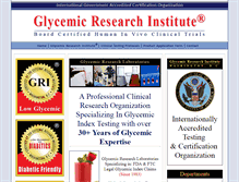 Tablet Screenshot of glycemic.com